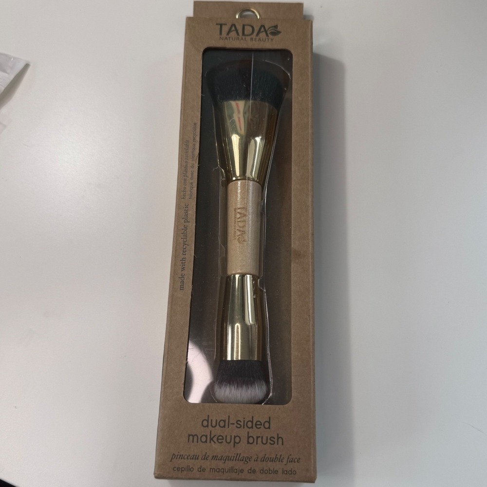 TADA Natural Beauty Dual Sided Makeup Brush Contour Blush Powder TD-FBWK01003